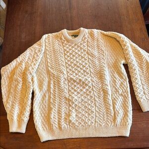 Cream Cable Knit Sweater